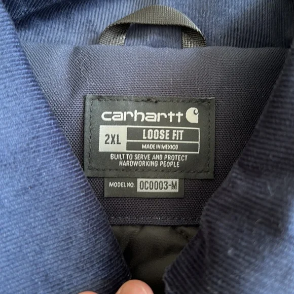 NEW XXL Carhartt mens Loose Fit Duck Insulated Traditional Coat work - Picture 5 of 8